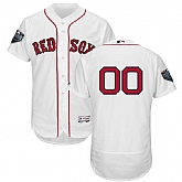 Red Sox White Men's 2018 World Series Flexbase Customized Jersey,baseball caps,new era cap wholesale,wholesale hats